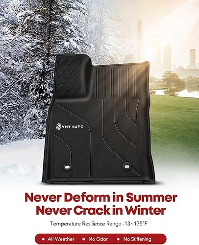 Miniatura 8 de YHTAUTO Alfombrillas automotrices compatibles con Toyota Tundra 2022 2023, ajuste personalizado para todo tipo de clima, tapetes de goma de