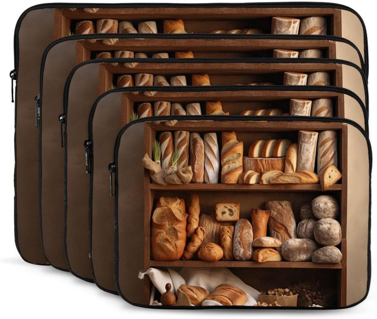 Bread Rack Laptop Case Sleeve 17 inch, Shockproof Protective Notebook Case Travel Laptop Bag Briefcase for Men Women Computer Cover Waterproof Computer Carrying Bag image 2