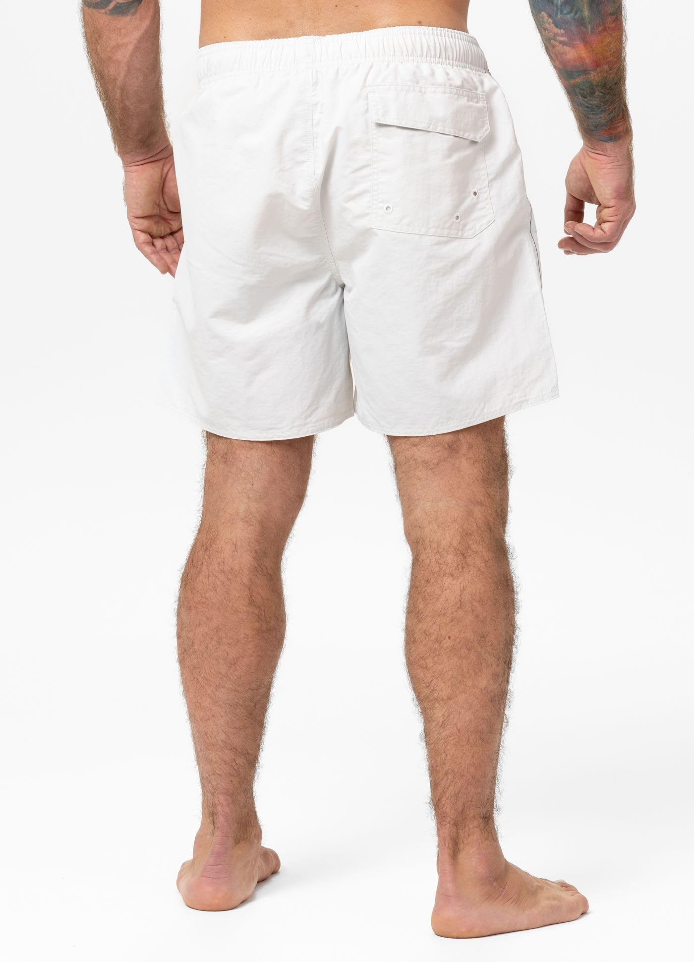 PITBULL - Bañador Hombre Corto de Playa CROWNHILL, Bañadores Hombre de Nylon Resistente, Pantalones de Baño de Secado Rápido, Bolsillos Laterales, Forro Interno