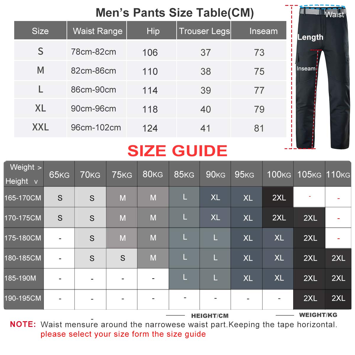 Homme Pantalon de Travail Cargo Randonnée Tactique Militaire Outdoor Escalade Pantalons Léger Respirant Imperméable Chasse avec Multi-Poches