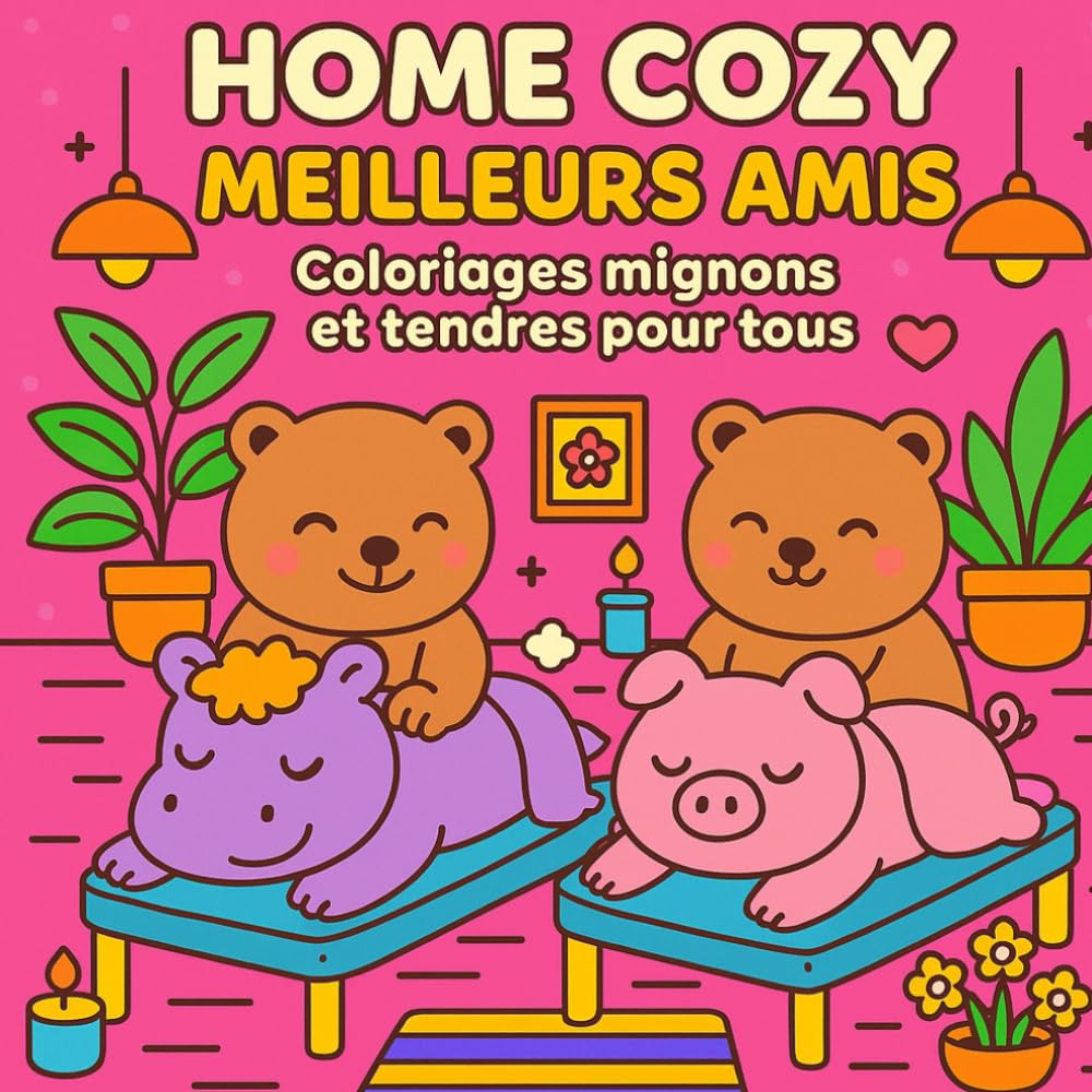 HOME COZY MEILLEURS AMIS: Coloriages mignons et tendres pour tous