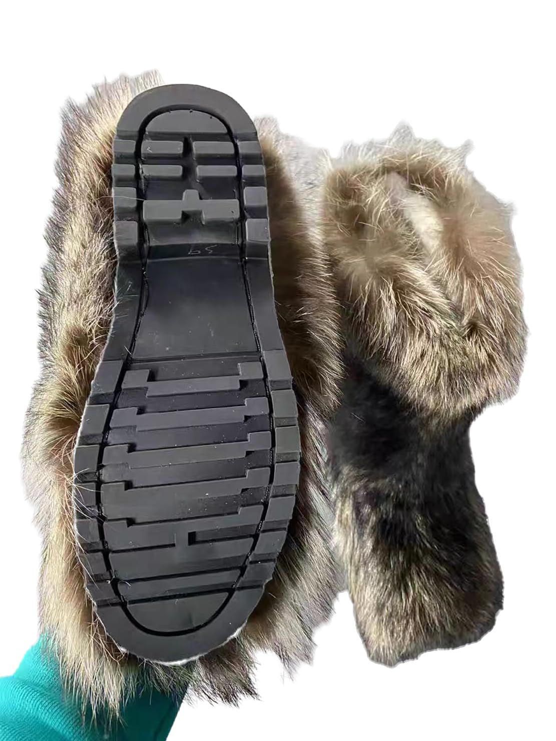 Ulalaza Bottes pour femmes bottes de neige moelleuses bottes de neige mi - mollet hiver bottes de neige en daim chaud fourrure doublée bottes de poche Casual Fashion