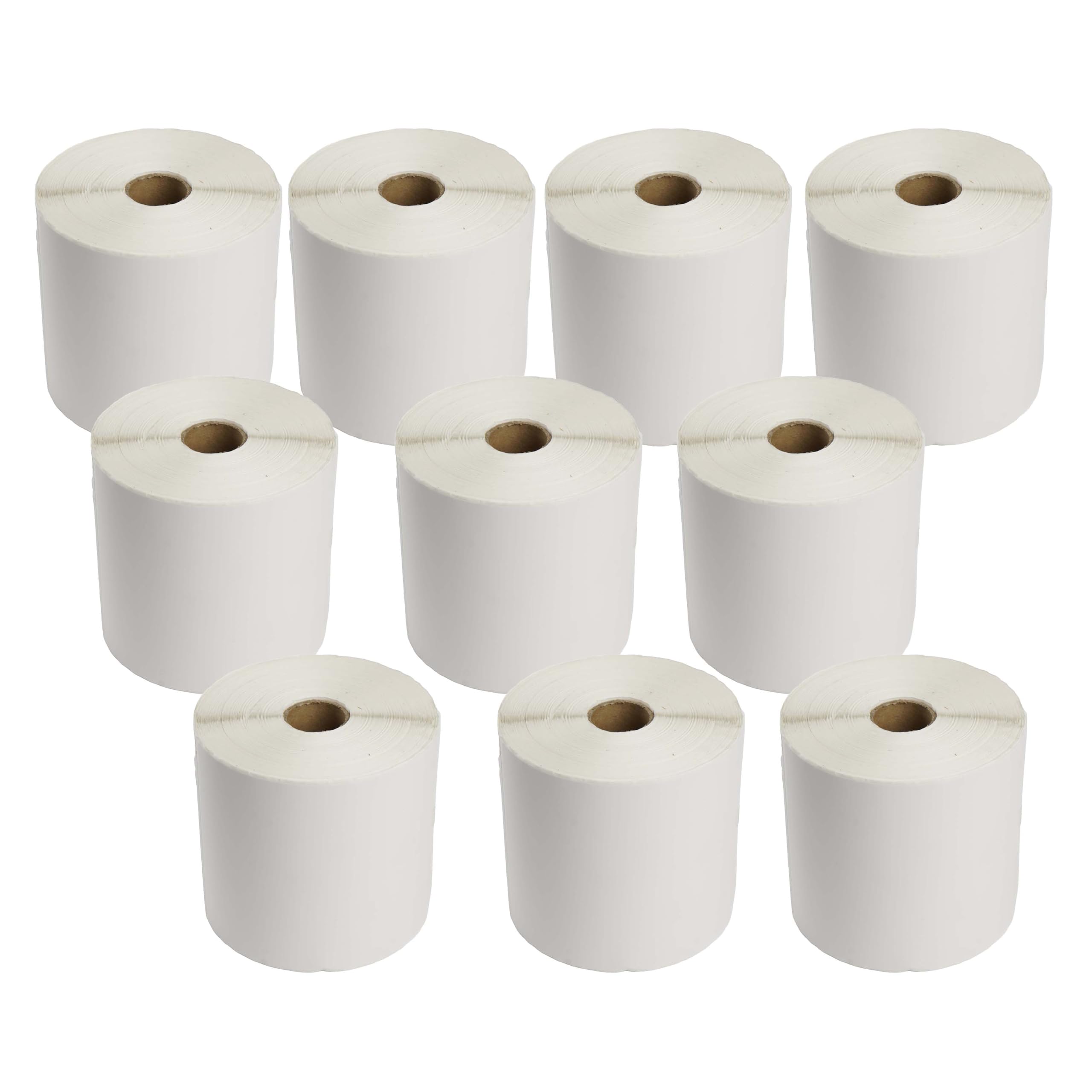 Selbstklebende Thermo-Etiketten 100X150 /5000pc Weiße Thermodrucker-Etiketten, Etikettendrucker wasserfeste etiketten für Pakete, Päckchen, Hochwertige Etiketten 10 Rollen