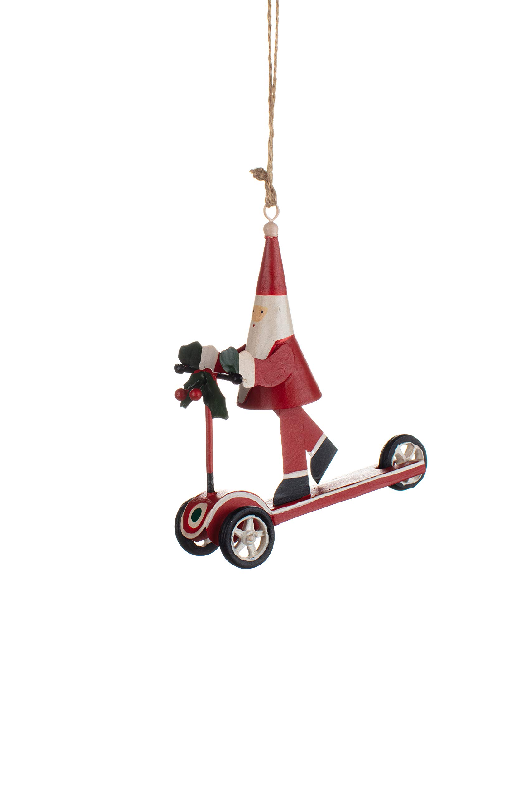 Shoeless Joe Red - Christmas Santa Scooter Hanger