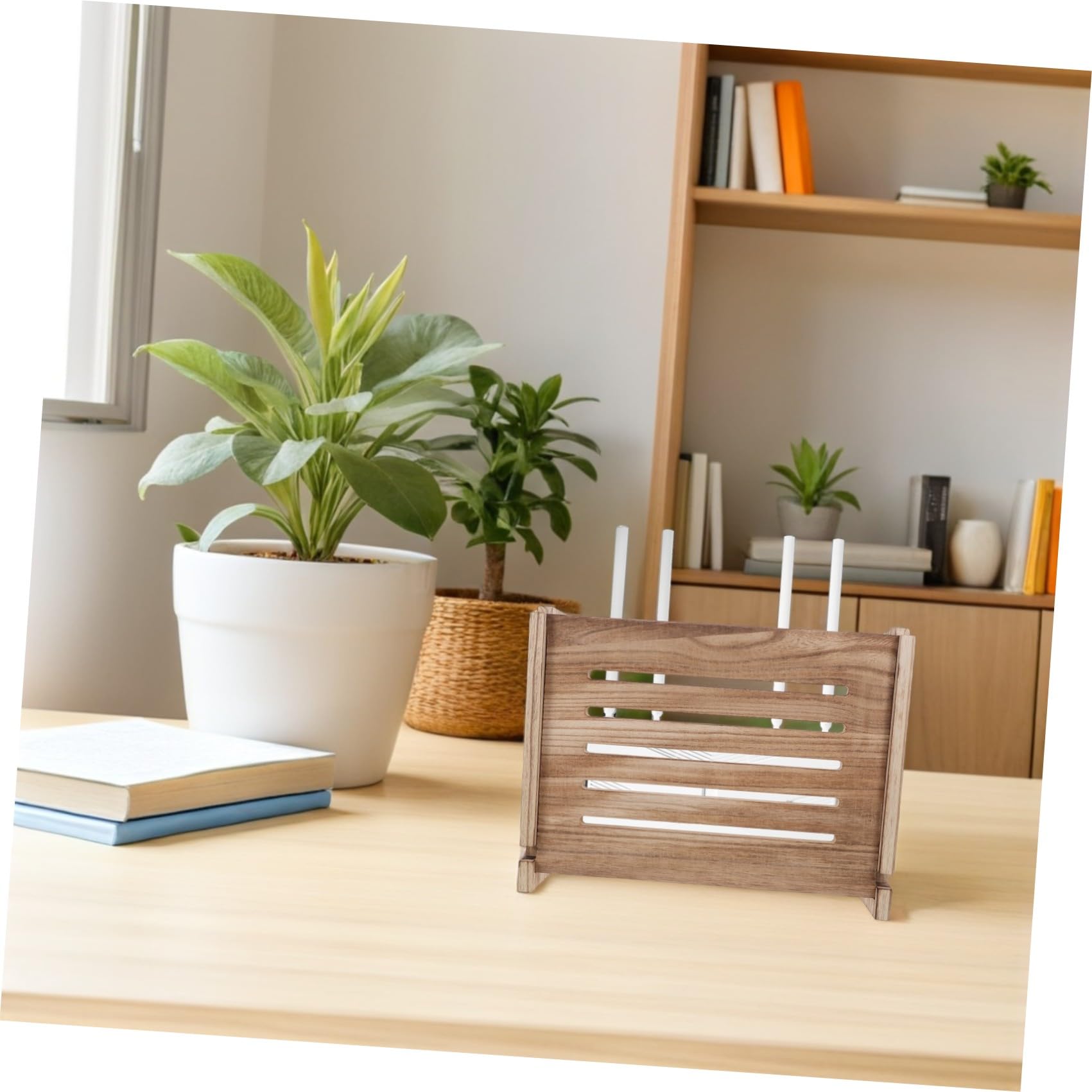 Ciieeo Wandmontierte Kabelabdeckung Router für Modem Aufbewahrungsbox mit Platzsparender Lagerung für Wohnzimmer und Homeoffice