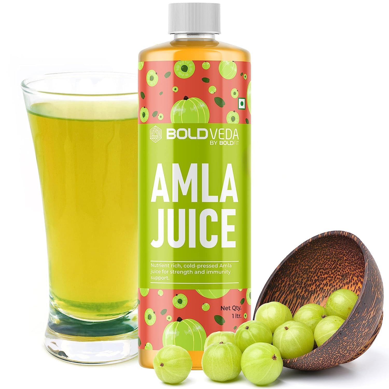 Boldfit Amla Juice 1 Litre | Rich Source Of Vitamin C & Antioxidants Supports Healthy Hair & Skin | Amla Detox Juice Helps With Metabolism- 1L (B09BKTBVZM) Amazon Price History, Amazon Price Tracker