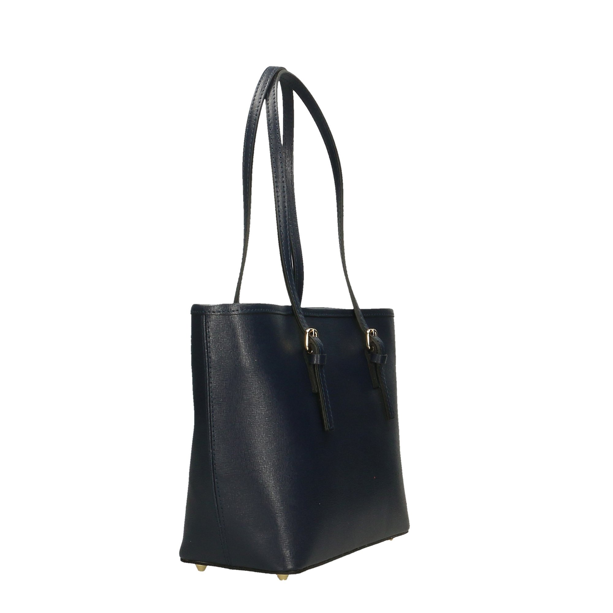 Chicca Borse Borsa a Spalla Donna in Pelle Made in italy 34x23x12 Cm