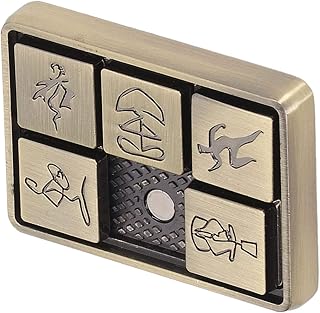 Airshi Metal Pressure Slider, Anxiety Reduction, Calm Mind, Fingertip Slider, Exquisite Patterns, Stay Focused, Portable Size for Home