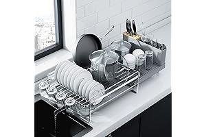 Kitsure Stainless Steel Expandable Dish Drying Rack