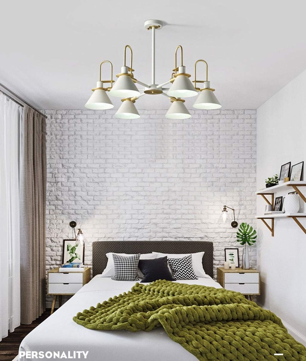 Chandeliers Light Fitting Chandelier Shades Ceiling Industrial Living Room Kitchen Clothing Store Bar Lamp Shades Ceilings Chandeliers Bedroom Accessories Cluster Lights Level A++ P,6 Heads image 3