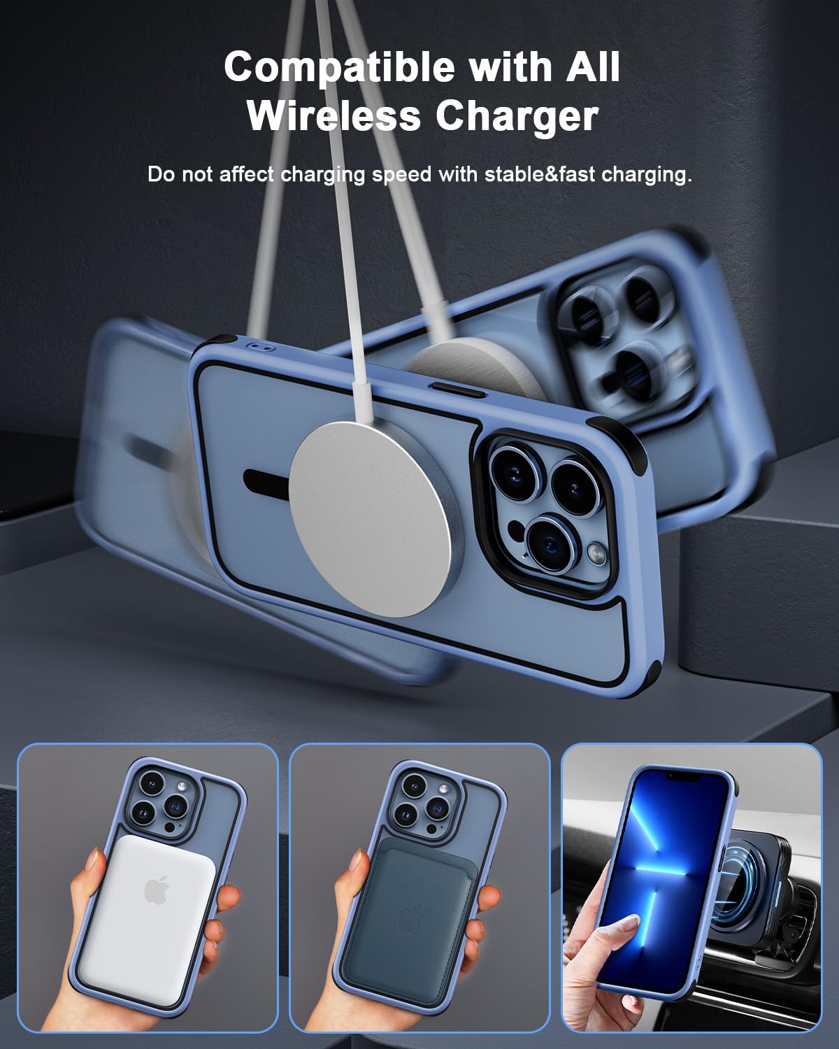 Amazon.com: Mobnano for iPhone 13 Pro Case, Compatible with
