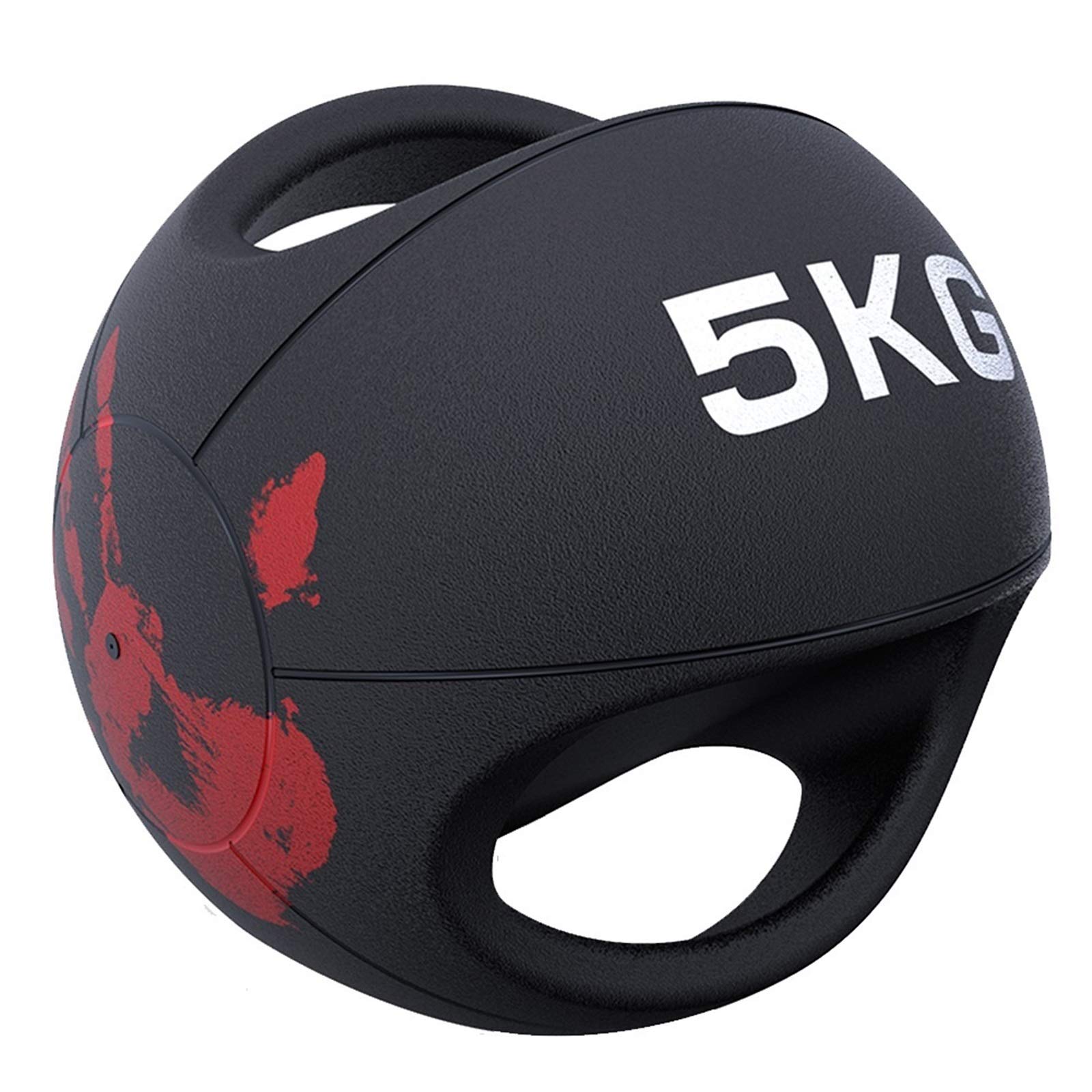 Medizinbälle Binaural Gummi Elastic Medicine Ball Fitness Ball, Aerobic-Übungsbilanz-Trainingsgeräte, 3kg / 4kg / 5kg / 6kg / 7kg / 8kg / 9kg / 10kg / 12kg (Color : 5kg/11lb)