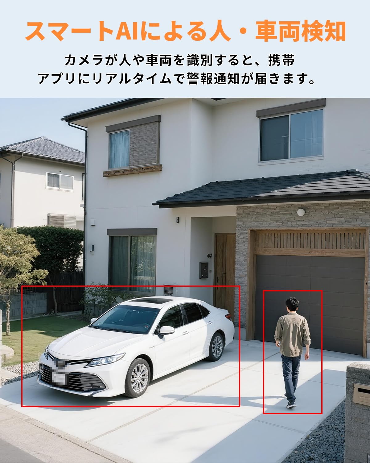Amazon.co.jp: 4COVR 防犯カメラ PoE給電 有線 バレット型 800万画素4