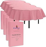 Vista 22 de Manteles de vinilo con reverso de franela, color sólido, calidad premium, impermeables., Plástico, Blanco