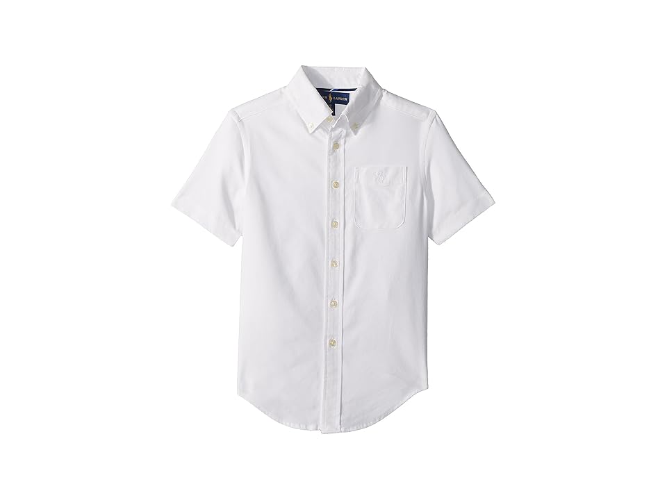 

Polo Ralph Lauren Kids Performance Oxford Shirt (Big Kids) (White) Boy's Clothing