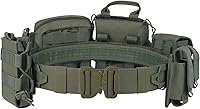 Vista 10 de YAKEDA Molle - Cinturón de batalla con accesorios – Cinturón táctico de combate Airsoft resistente (8 piezas)