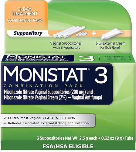 Monistat 3 Tratamiento Vaginal AntifĂşngico 3 dĂas de tratamiento paquete combinado 443005A2C paquete combinaciĂłn cura y picazĂłn supositorios Blanco Monistat 3 Tratamiento Vaginal AntifĂşngico 3 dĂas de tratamiento paquete combinado 443005A2C paquete combinaciĂłn cura y picazĂłn supositorios Blanco