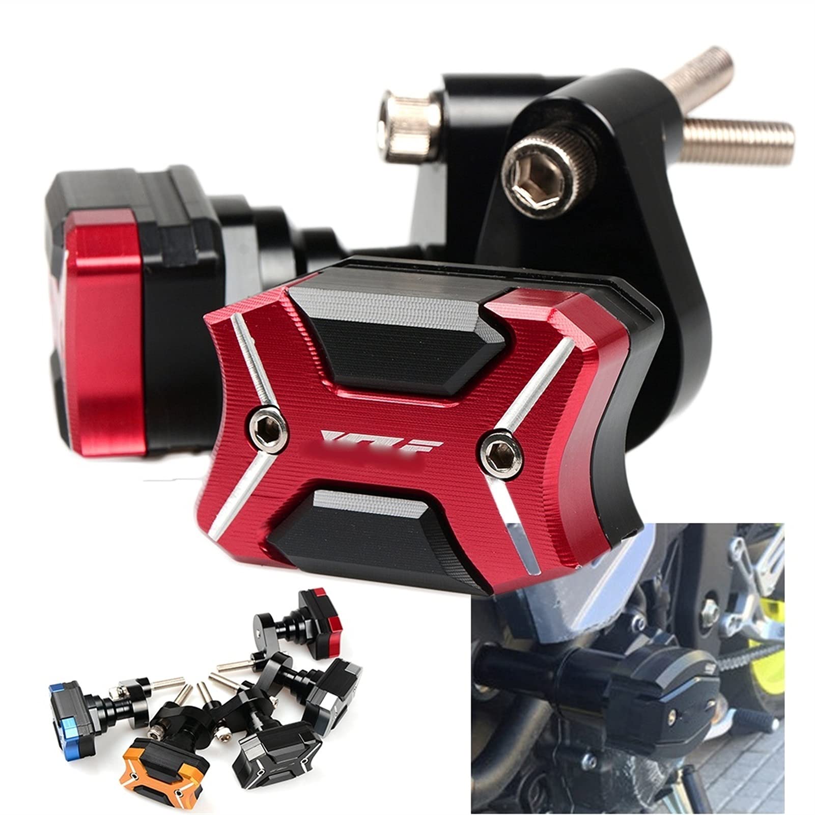 Protezione Contro Caduta Motociclo Antiurto Per Telaio Moto Per I Cursori Cassa Motore Per Yamaha YZFR6 YZF R6 2009 2010 2011 2012-2015 2016