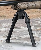 Vista 6 de CVLIFE Picatinny - Bípode para rifle con adaptador de altura ajustable, bípode de rifle resistente y duradero para caza