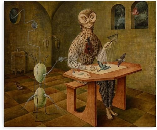 Remedios Varo - Póster de arte surrealista impreso, póster de pared, decoración de dormitorio, baño, oficina, vacaciones, regalo, 24 x 20 pulgadas
