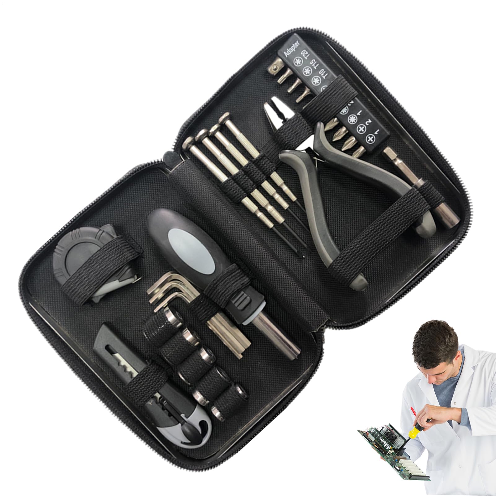 Kit d'outils pour la maison avec 27 pièces d'accessoires de montage