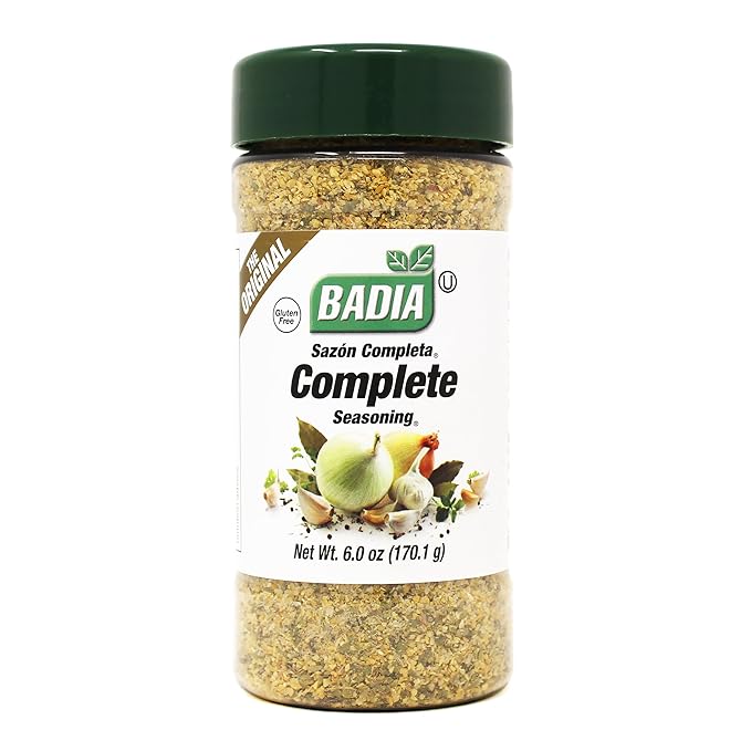 Badia Complete Seasoning, 6 oz - All-Purpose Spice Blend of Garlic, Onion, Salt, Pepper, Herbs & Spices - Savory Signature Blend