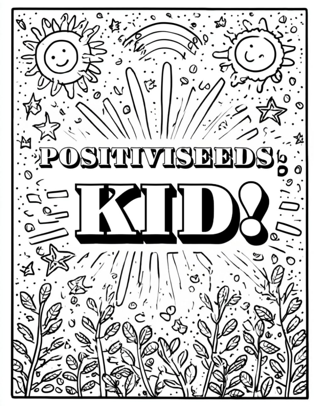 Positiviseeds Kid! A Positiviseeds Vision Board Coloring Book for Kids: Positivity, Goal Setting, and Big Dreams
