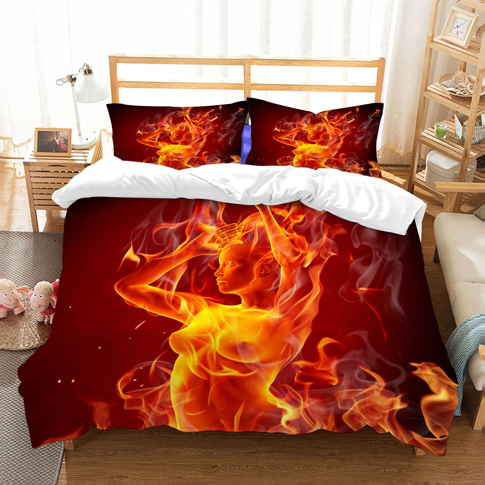 Linge de lit microfibre haute qualité 228x264cm avec taies d'oreiller