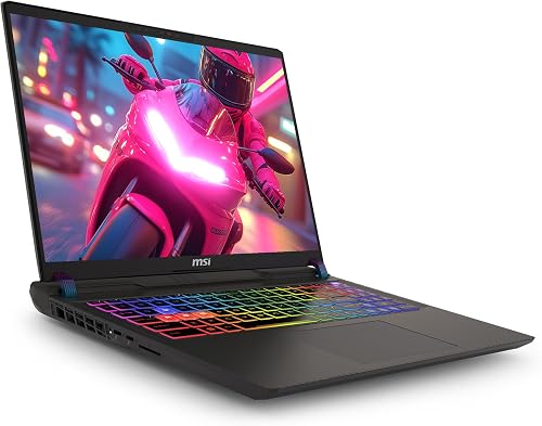 MSI Vector 16 HX AI Gaming Laptop, Intel Ultra 7-255HX, 64GB DDR5 RAM, 4TB PCIe SSD, 16" FHD+ (1920x1200) 144Hz Display, Nvidia G-Force RTX 5070Ti, Tastiera retroilluminata, W11 Pro, Cosmo Gray - 6