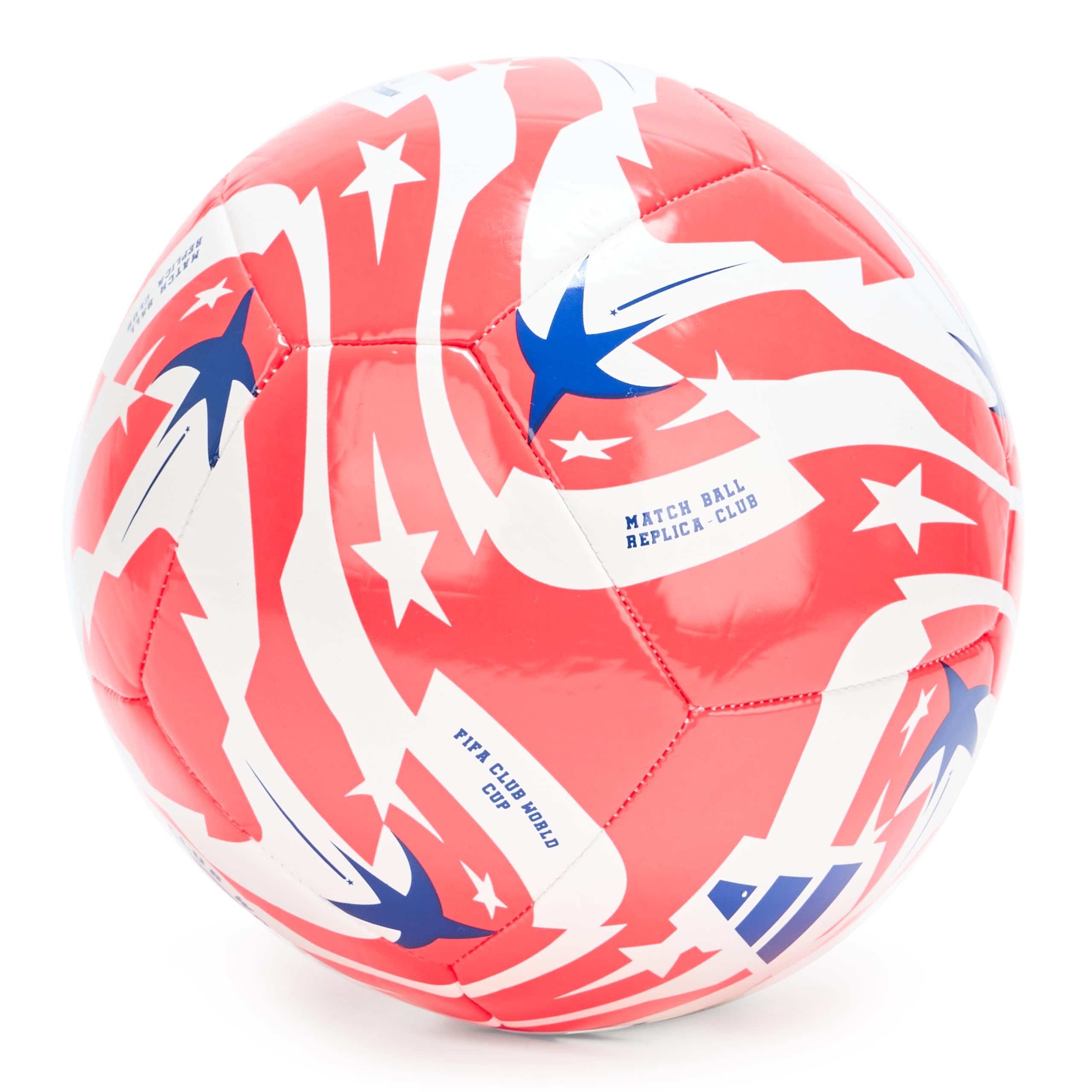 Adidas Unisex-Adult FIFA Club World Cup Club Soccer Ball,White/Lucid Red/Power Blue/Black,3 - 4