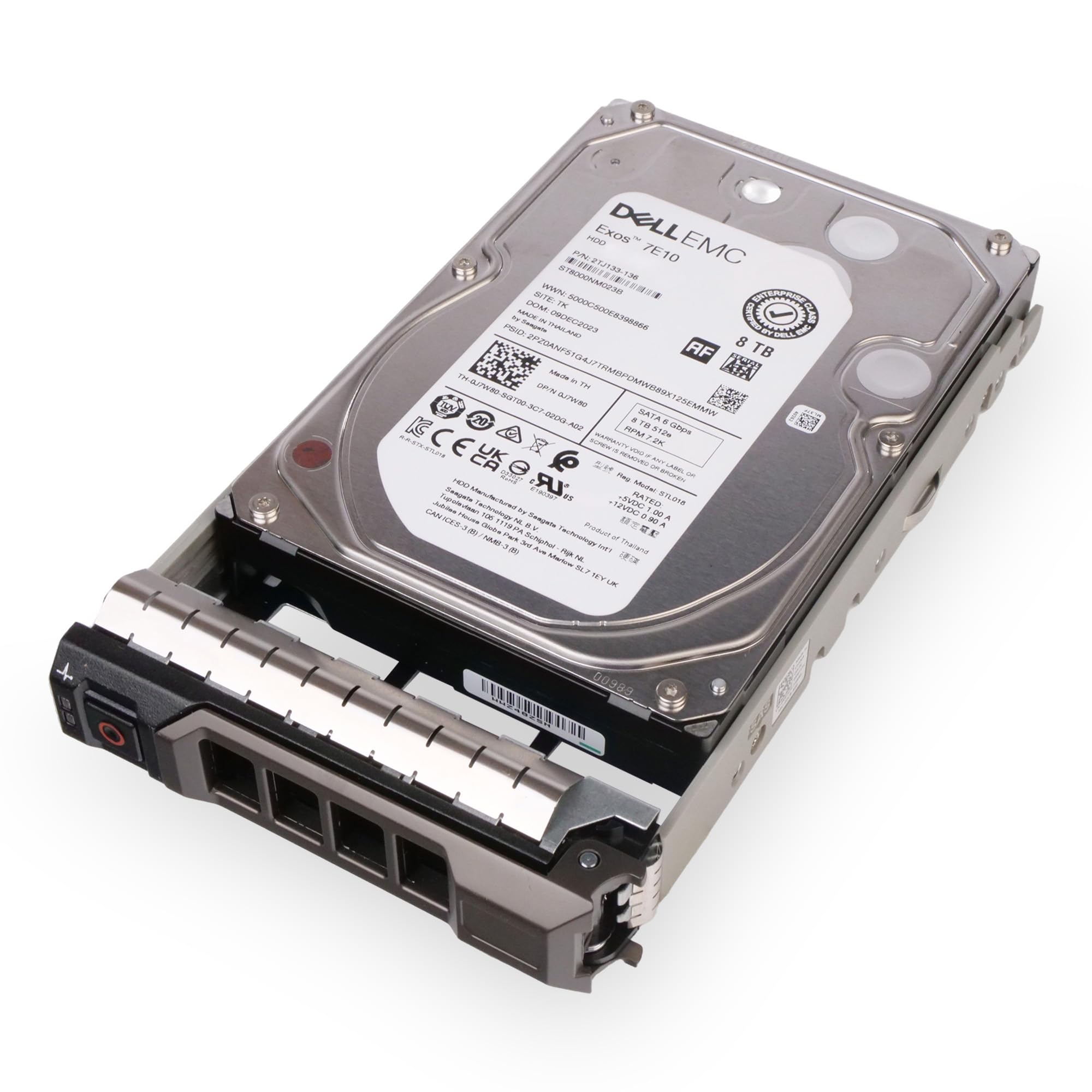 Amazon.com: Dell 8TB 7.2K RPM SATA 6Gb/s 512e 3.5in Enterprise