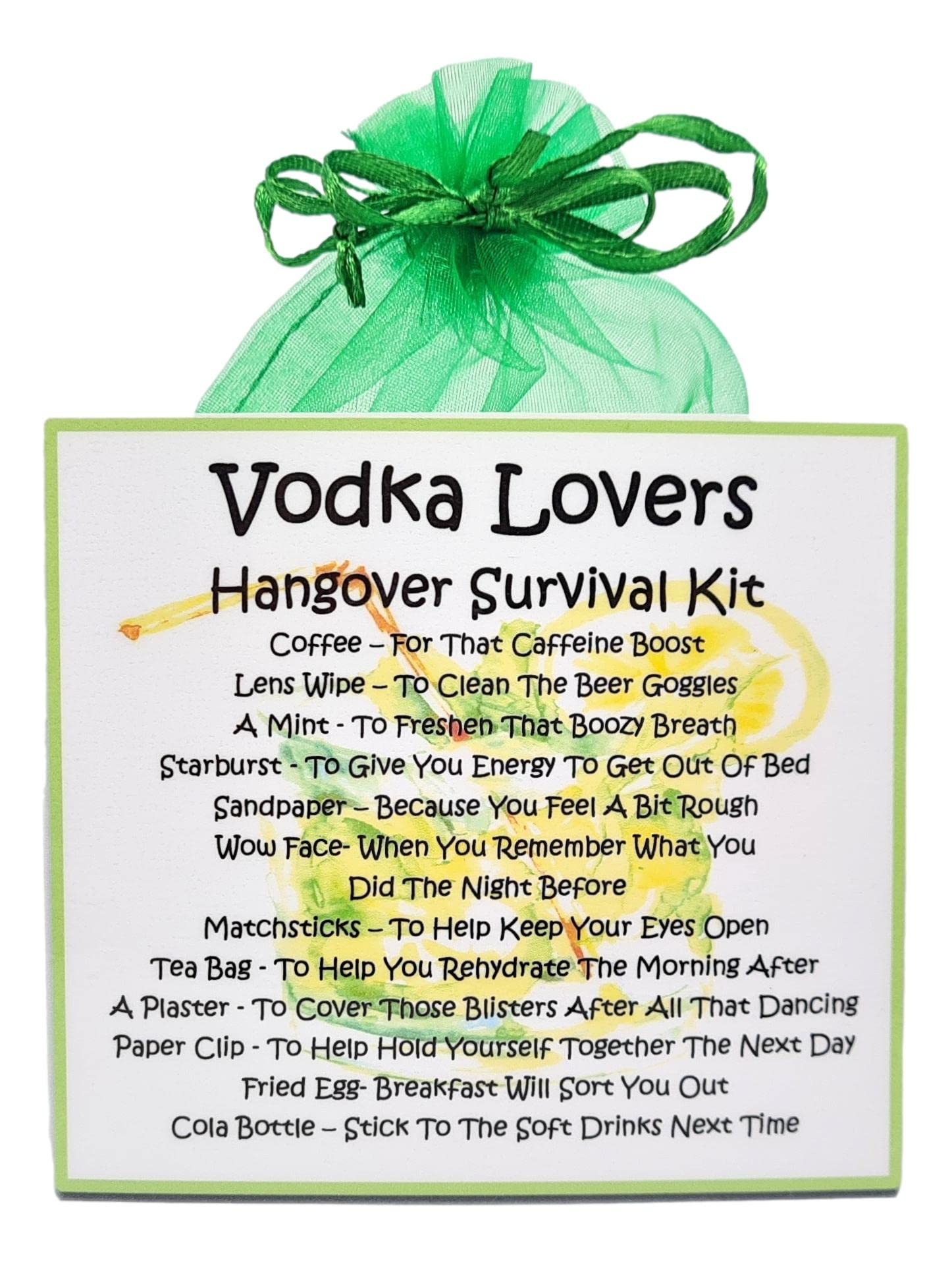 Buy Vodka Lovers Hangover Survival Kit Just add Vodka for a Fun