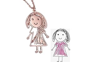 Personalized Children's Doodle Necklace: Capture Their Creativity Forever
