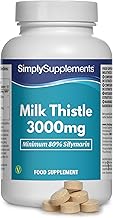 Chardon-Marie 3000mg | 360 Comprimés | Adapté aux Végétaliens |Jusqu’à 6 mois de bienfaits |SimplySupplements