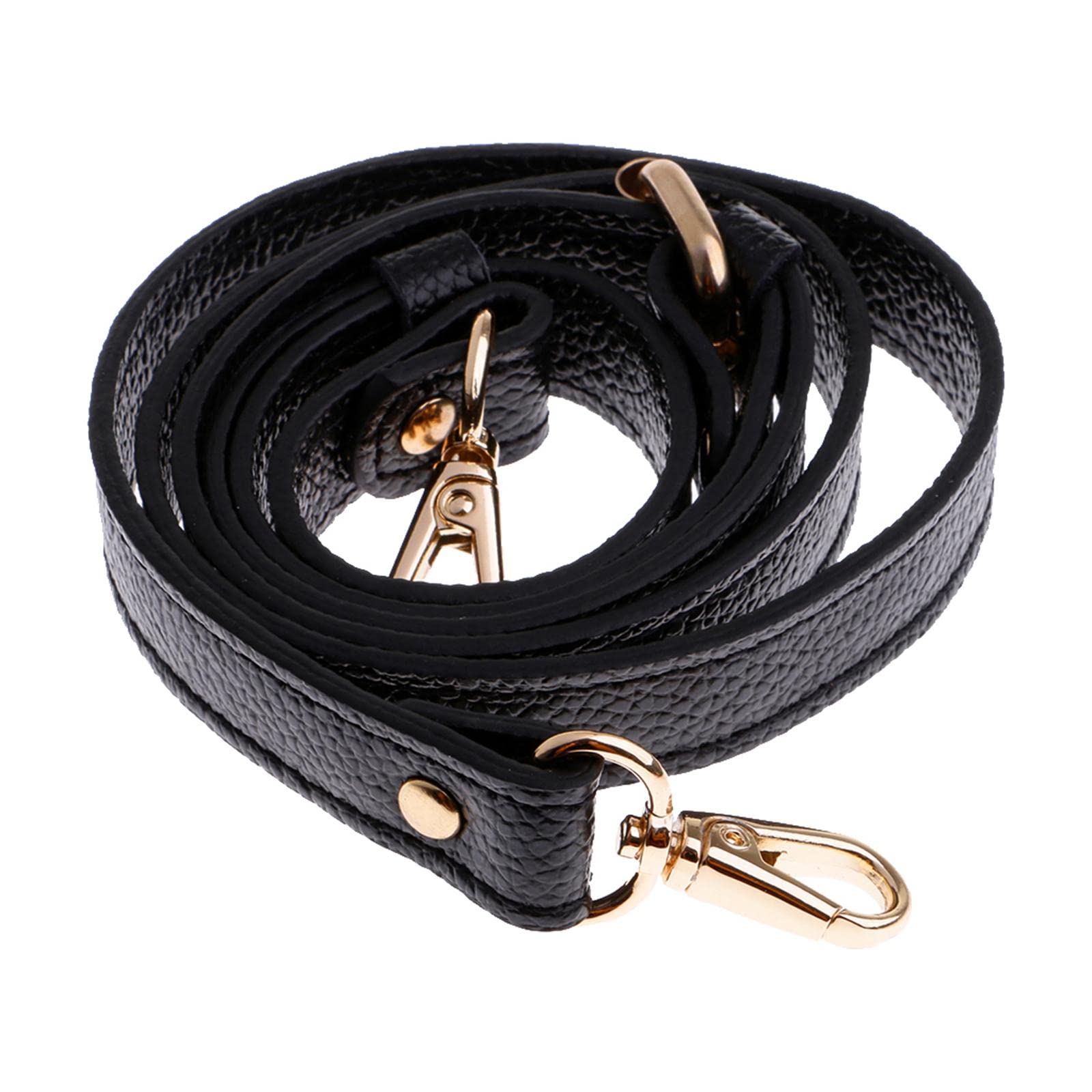 nivaa Adjustable Genuine Leather Shoulder Bag Strap Handle Replacement Black-picture-31