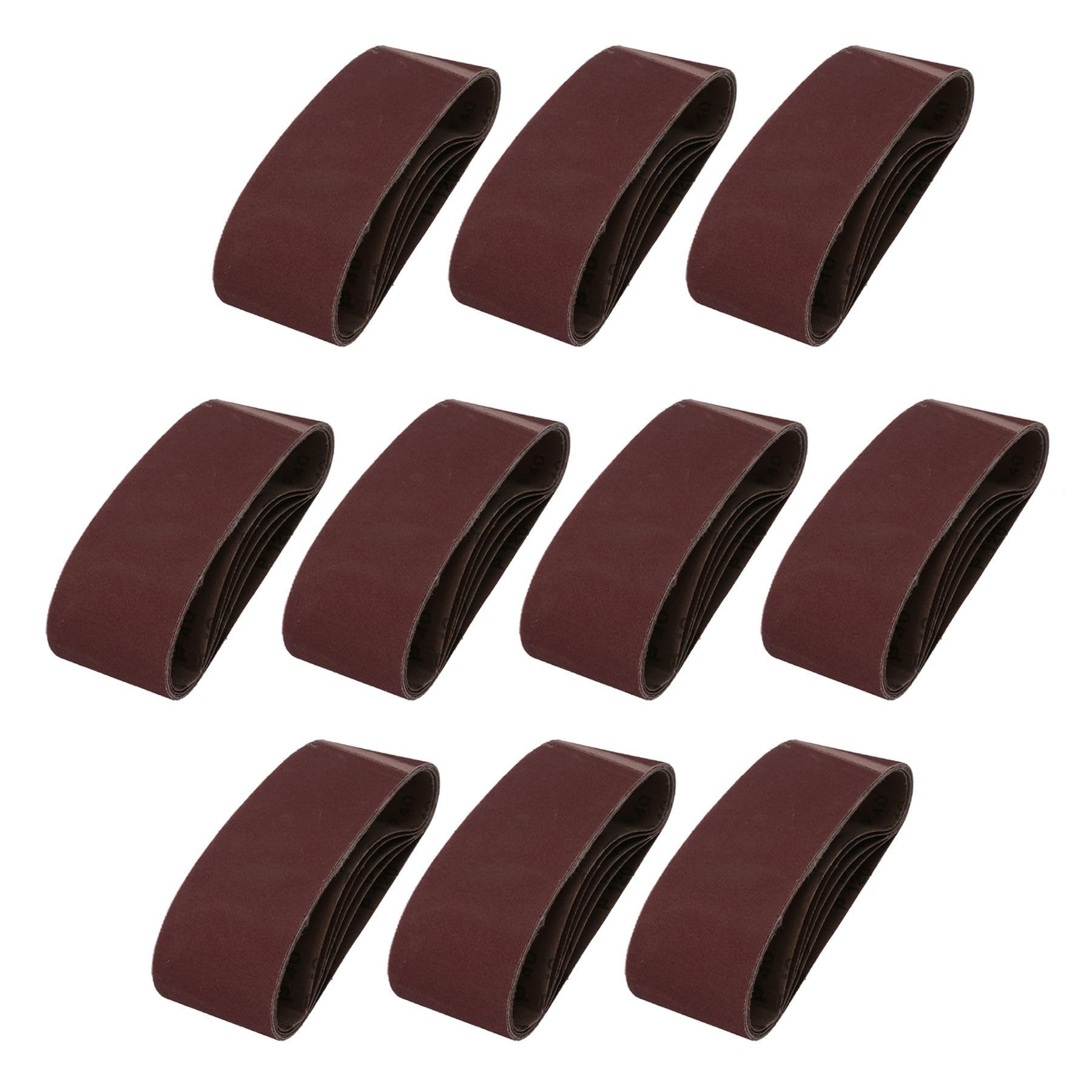 Disques abrasifs pour ponceuse 75x457 mm haute résistance grain 40-120 x50