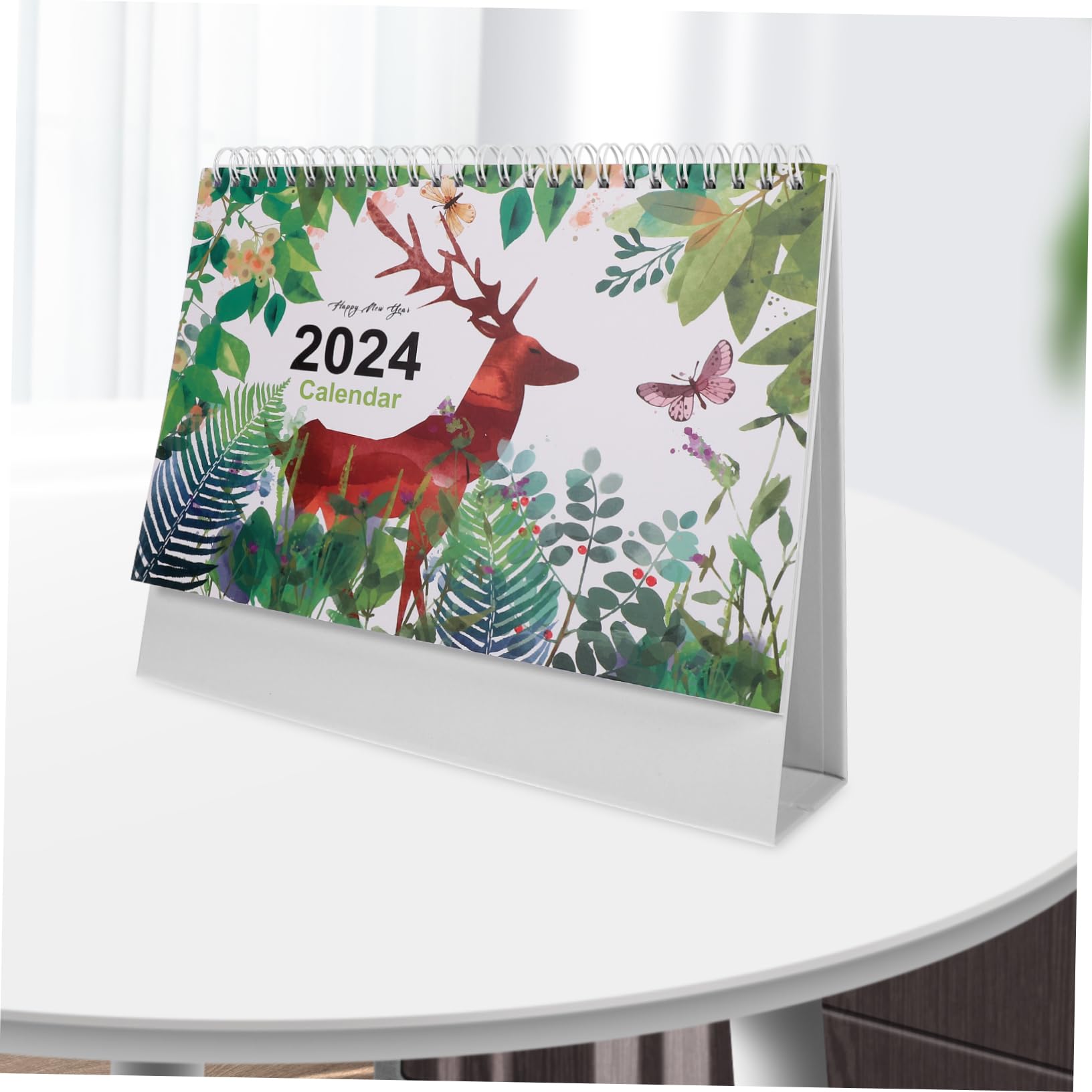 Lurrose 5stücke Tischkalender Englisch Kreativer Spiral-kalender Für Büro Und Zuhause Dekorativer Schreibtischkalender Für Countdown Von