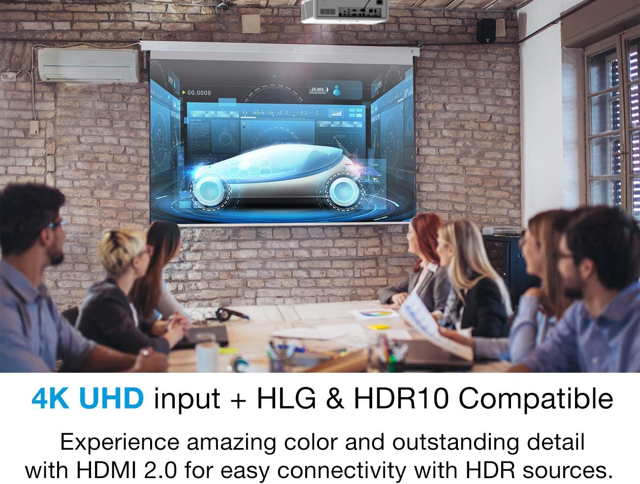 Optoma ZW400 WXGA Professional Laser Projector | Compact Design & Bright 4000 lumens | DuraCore Laser Technology, Up To 30,000 Hours | Network Control | 4K HDR Input | Quiet Operation