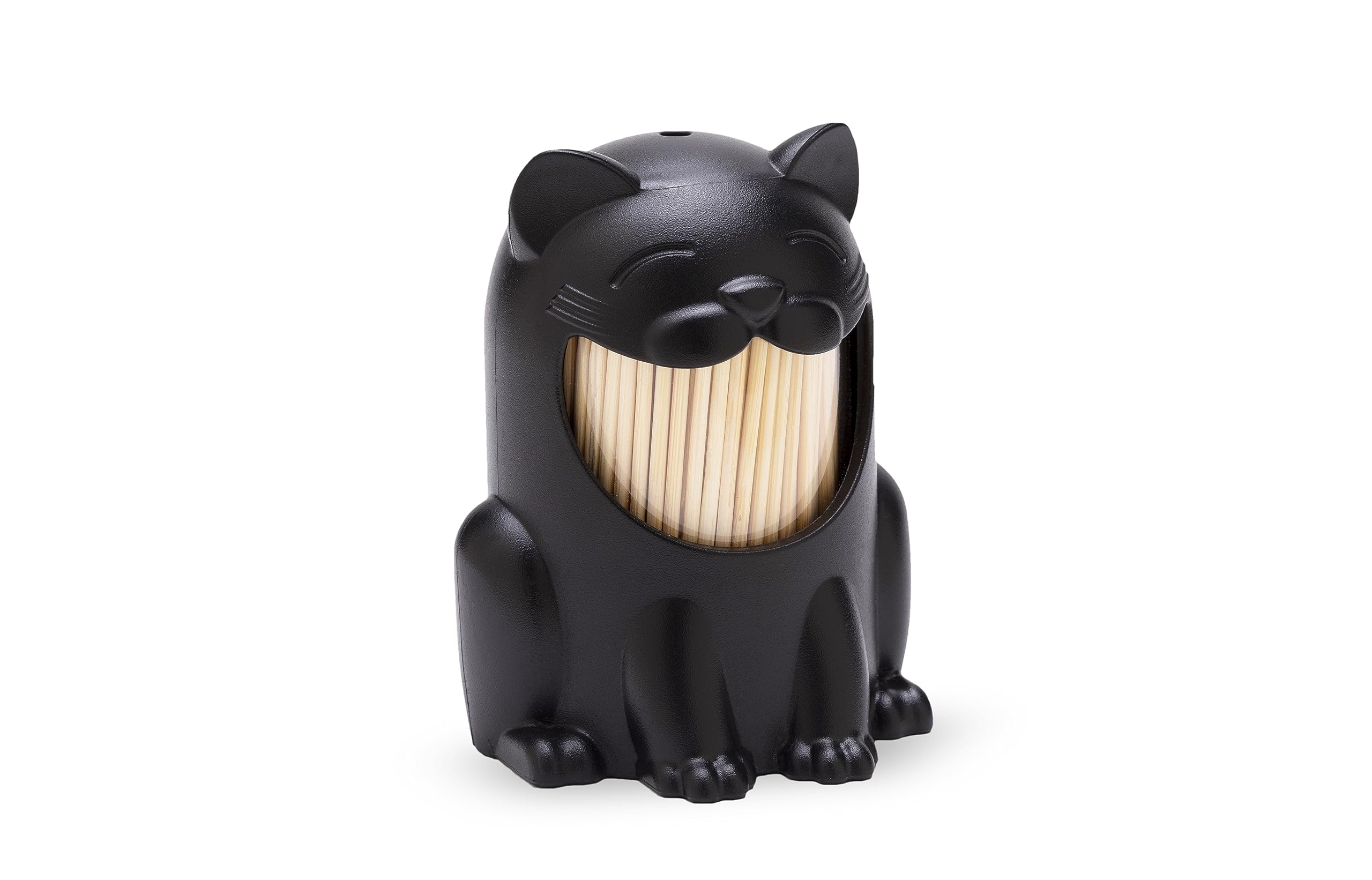PELEG DESIGN Pickitty Dispensador de Palillos – Porta Palillos de Dientes con Forma de Gato, Decoración de Mesa Divertida, Regalo Original de Cocina y Accesorio para Fiestas