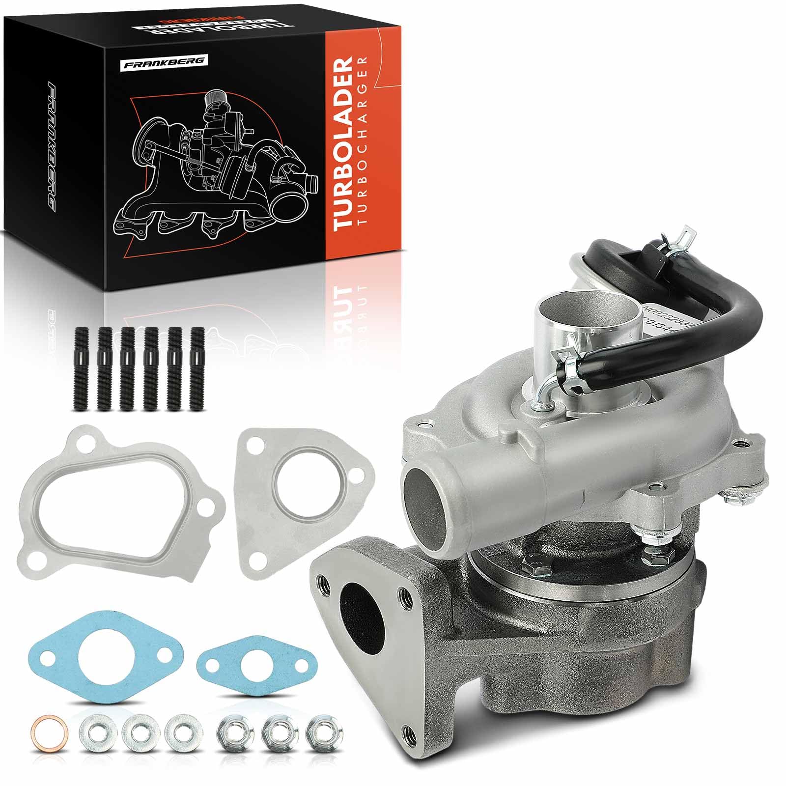 Frankberg Turbocompressore a gas di scarico con guarnizioni 73501344 | Compatibile con: Tour combinato, Swift III EZ MZ, Corsa C Box/Hatchback X01, Wagon R+ Hatchback MA, Corsa C X01