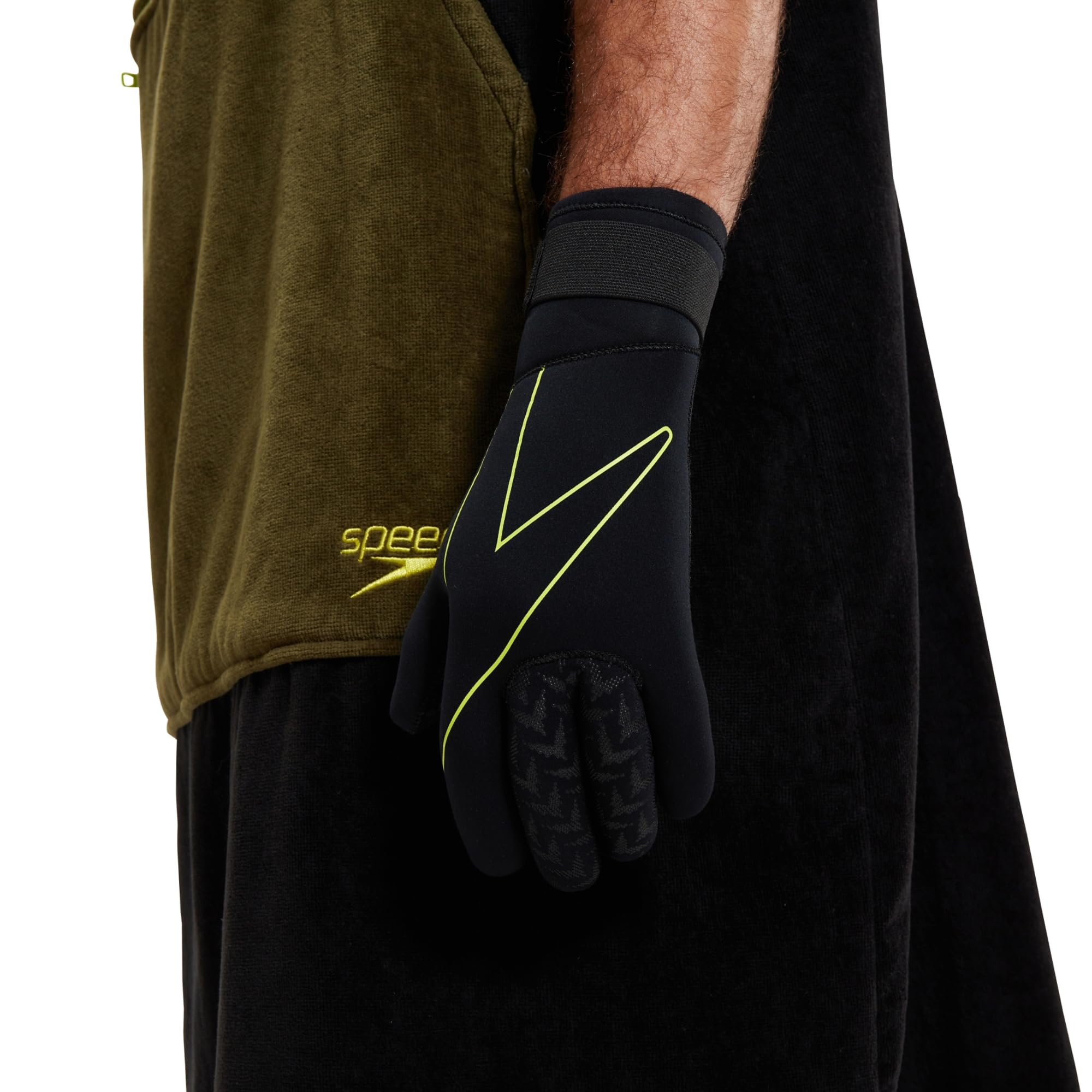 Speedo Unisex-Adult Swim Gloves | Pool Essentials Training Aids, Check, XXL