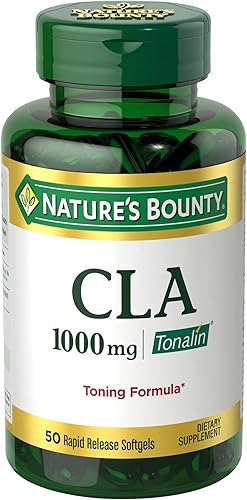 Natures Bounty Pastillas Tonalin y suplemento dietético apoyo dietético y corporal 1000 mg 50 cápsulas blandas