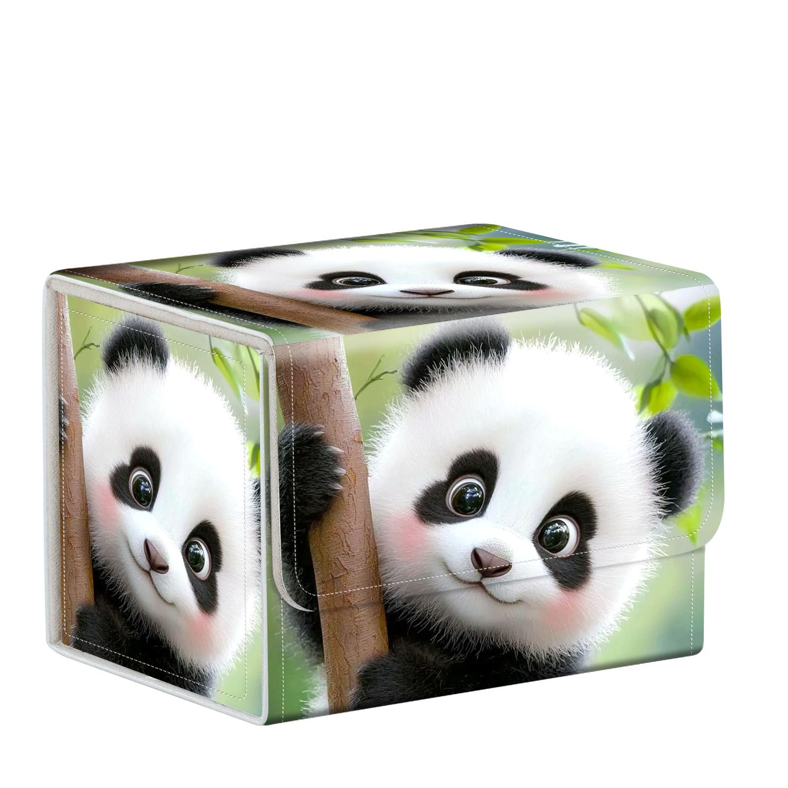 ETLKJVBL for MTG Card Storage Solution, Cute Baby Panda for MTG Card Box and Commander Decks, High Capacity Anime Card Sleeves for Mtg Deck Box, Designed Specifically for Mtg Players