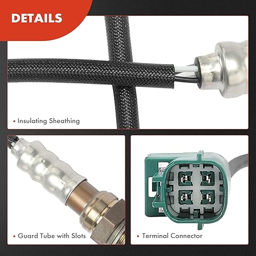 Miniatura 6 de A-Premium Sensor de oxígeno O2 compatible con Infiniti QX4 2001-2003 V6 3.5L y Nissan Pathfinder 2001-2002 V6 3.5L, corriente abajo izquierda,