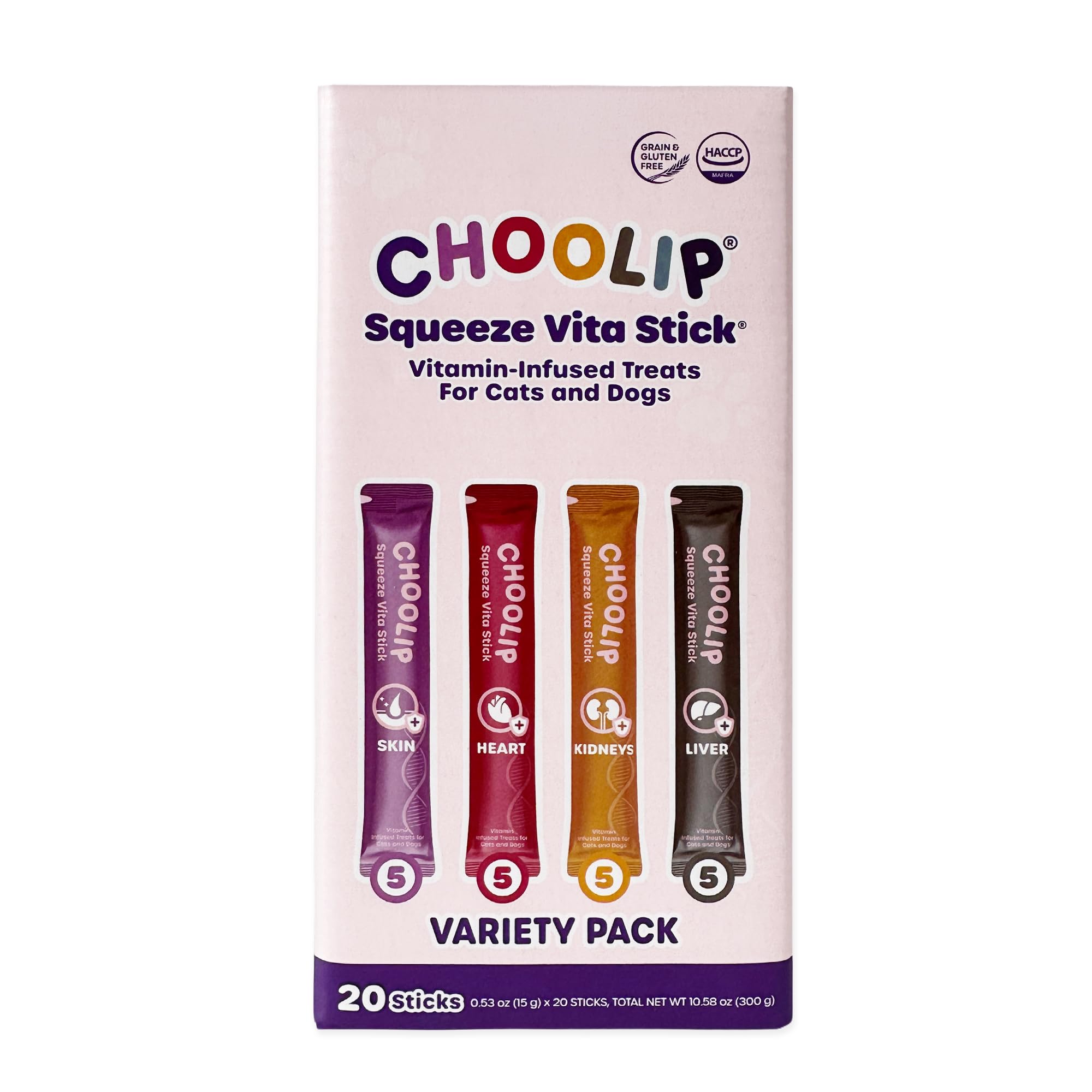 Amazon.com: Choolip Squeeze Vita Stick Seafood Variety Pack for
