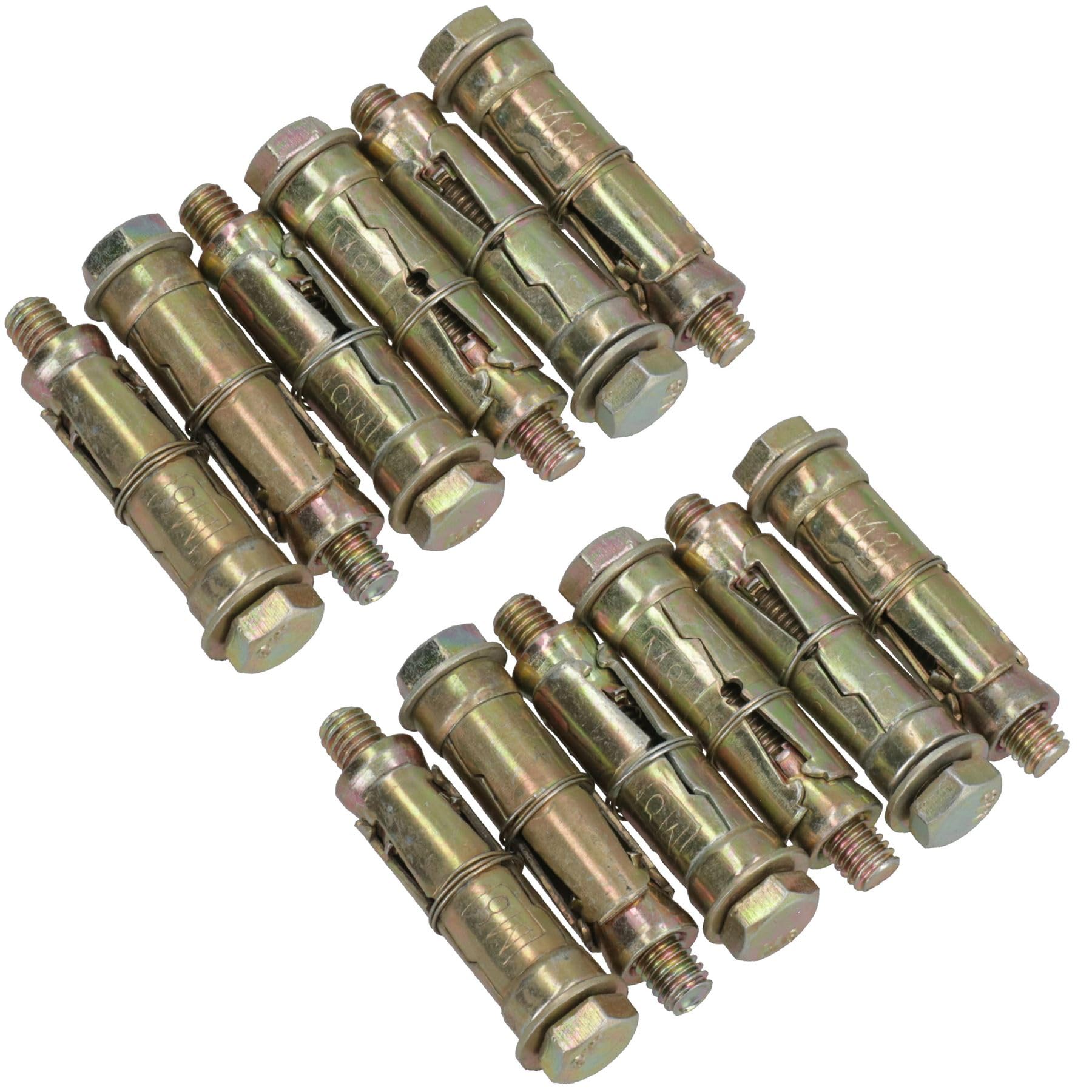 Ab Tools M8 8Mm X 60Mm Expansion Rawl Bolt For Masonry Sleeve Anchors Fastener 12Pk