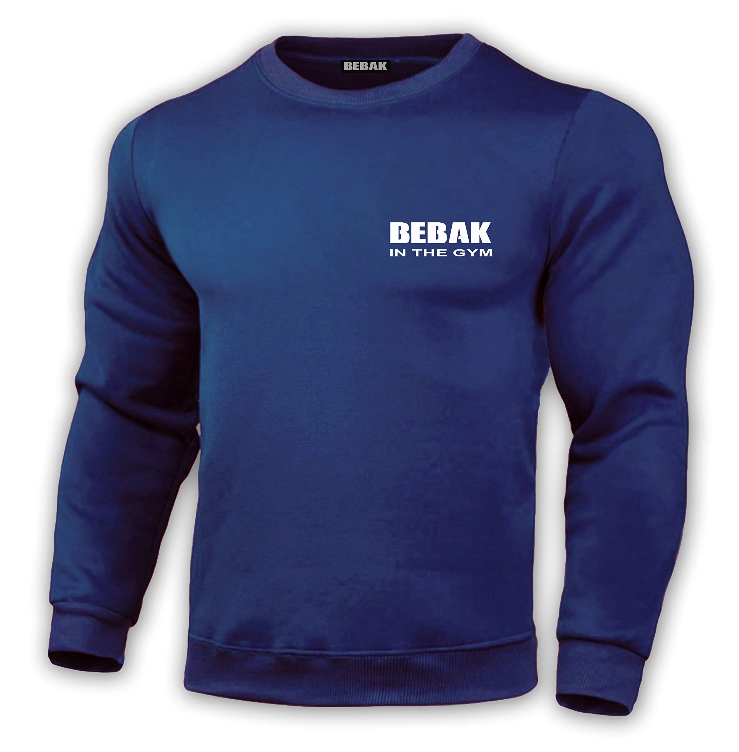 BEBAK - Felpa da palestra a maniche lunghe, da uomo