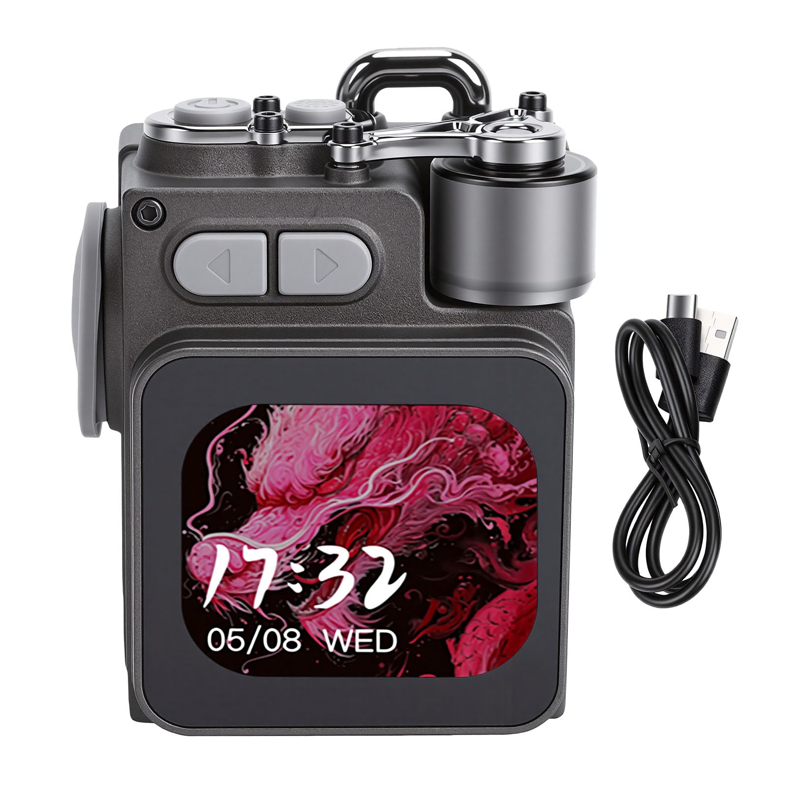 Fockety Altoparlante Bluetooth Portatile con Touch Screen LED | Mini Altoparlante Bluetooth, Altoparlante Portatile con Touchscreen, Altoparlante da Viaggio Esterno per Doccia Domestica