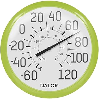 Taylor Precision Products Big and Bold Dial Thermometer (13.25-Inch, Green)