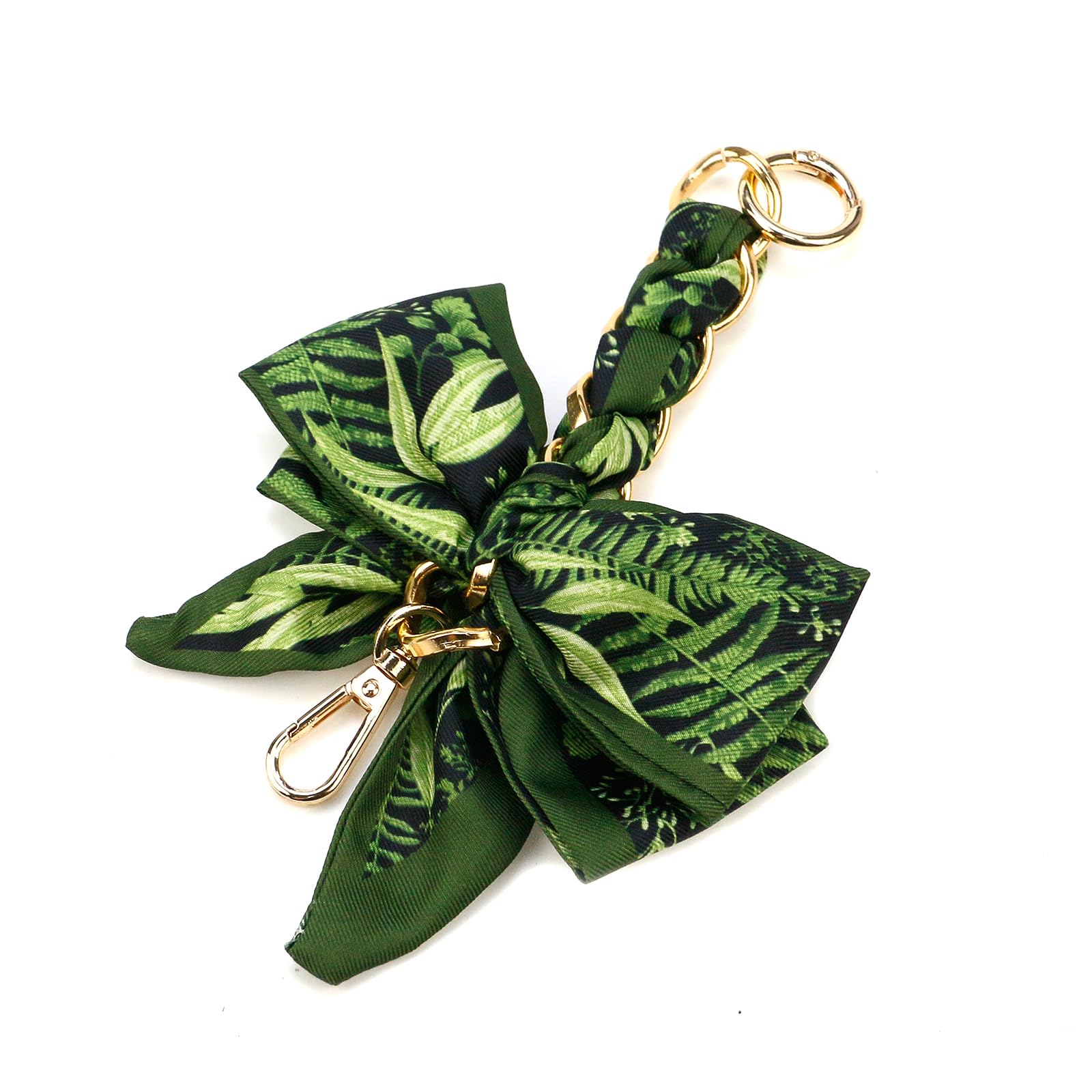 MY MIRONEY Handbag Extender Chain Green Silk Bowknot Purse Chain Strap Extender Replacement Women Bag Scarf Decoration for Purse, Handbags, Shoulder Bag, Cross Body Bag-picture-30